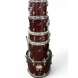 Used Ludwig 5 Piece BACKBEAT RED SPARKLE Drum Kit