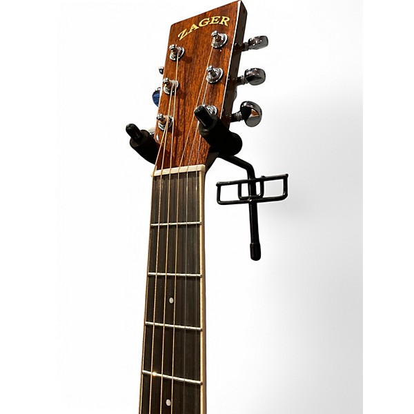 Used Zager zad500m Natural Acoustic Guitar