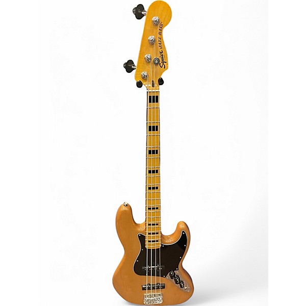 Used Squier Classic Vibe 70s Jazz Bass Natural Electric Bass Guitar