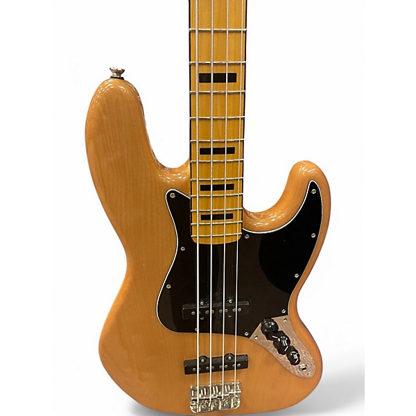 Used Squier Classic Vibe 70s Jazz Bass Natural Electric Bass Guitar
