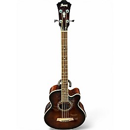Used Ibanez AEB10E Dark Violin Sunburst Acoustic Bass Guitar