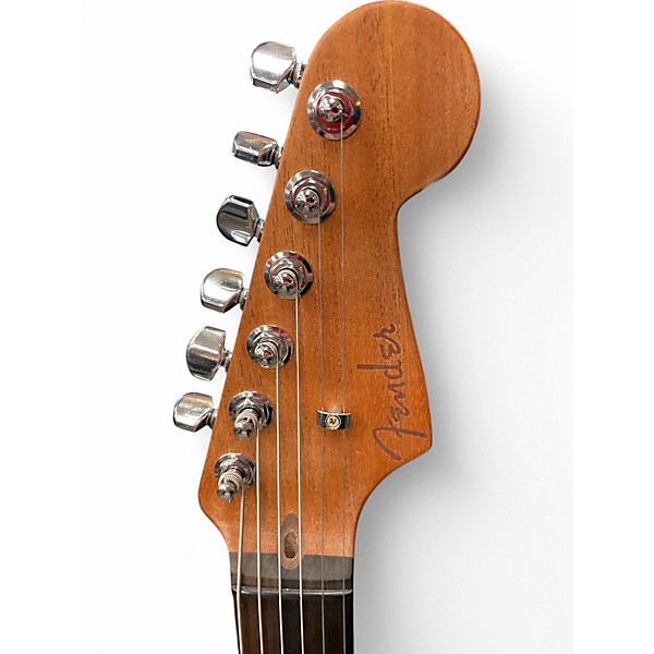 Used 2023 Fender AMERICAN ACOUSTASONIC JAZZMASTER Antique Burst Acoustic Electric Guitar