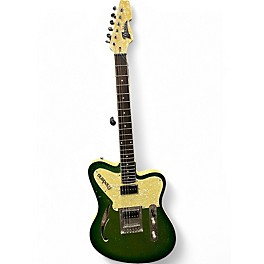 Used Italia MODENA Green Solid Body Electric Guitar