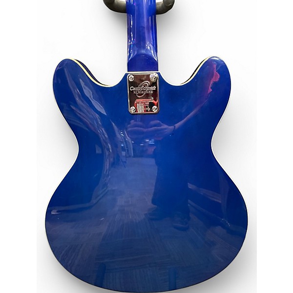 Used Oscar Schmidt OE30 Blue Hollow Body Electric Guitar