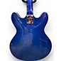 Used Oscar Schmidt OE30 Blue Hollow Body Electric Guitar