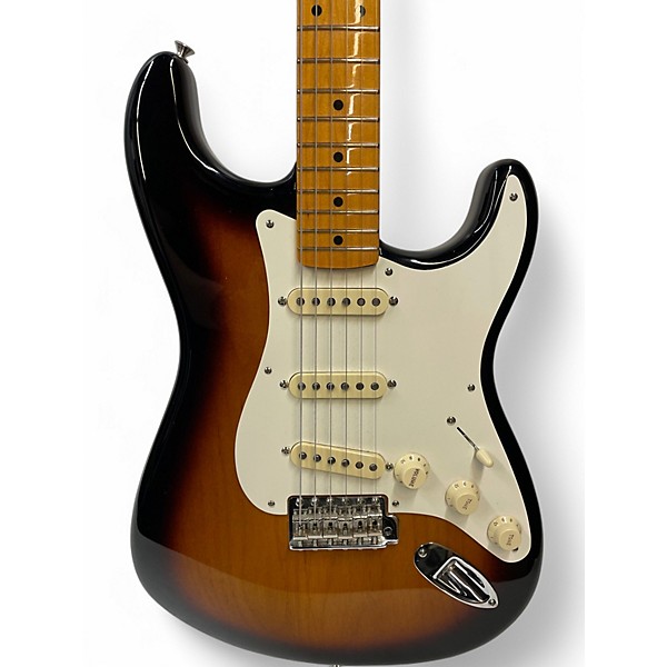 Used Fender 1957 American Vintage Stratocaster 2 Color Sunburst Solid Body Electric Guitar