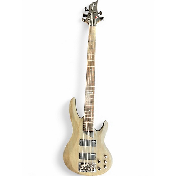 Used ESP LTD B205SM 5 String Grey Electric Bass Guitar
