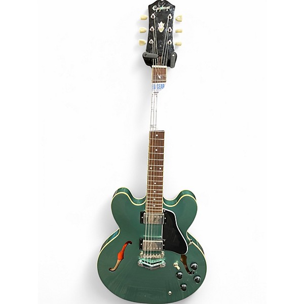 Used Epiphone ES335 Inverness Green Hollow Body Electric Guitar,New Products : American Fashion Style Bags On Sale