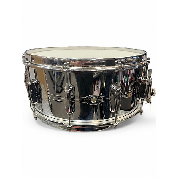 Vintage 1980s Slingerland 14in Gene Krupa Deluxe Chrome Drum