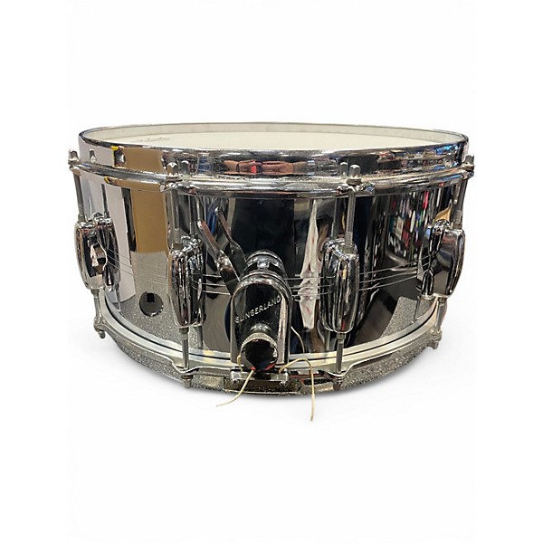 Vintage 1980s Slingerland 14in Gene Krupa Deluxe Chrome Drum