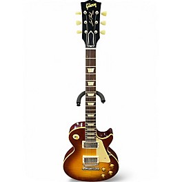 Used Gibson 1959 Reissue Murphy Aged Les Paul Sunrise Tea Burst Solid Body Electric Guitar