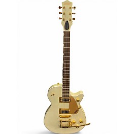 Used Gretsch Guitars G5237TG White Gold Solid Body Electric Guitar