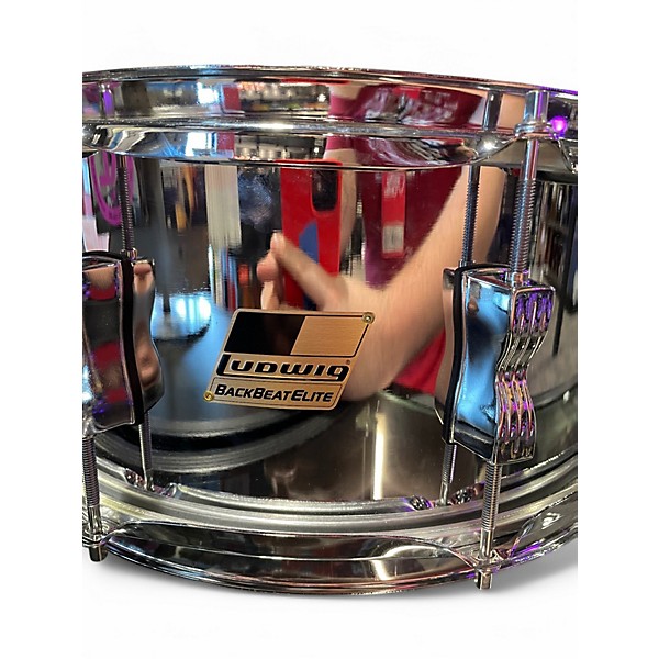Used Ludwig 14in BACKBEAT ELITE SNARE Chrome Drum