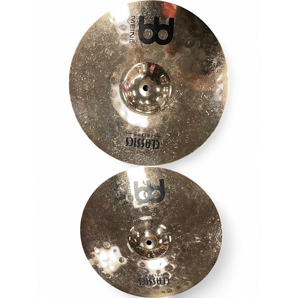 Used MEINL 14in Classics Custom Medium Hihat pair Cymbal,Specials : American Fashion Style Bags On Sale