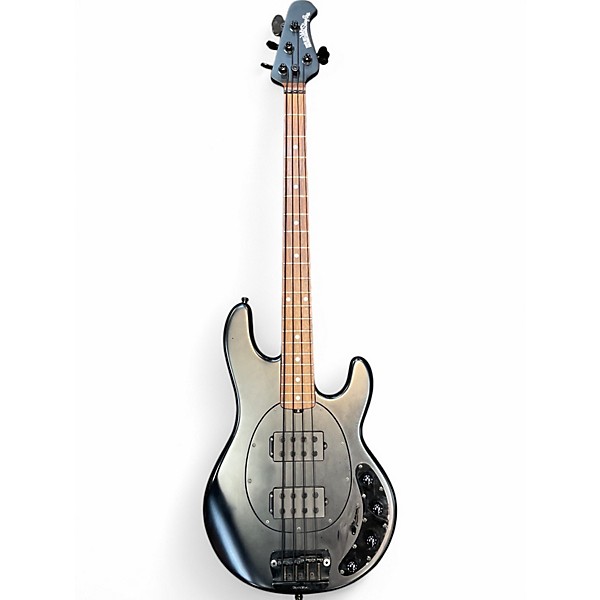 Used Ernie Ball Music Man Stingray Stealth 4 String HH Black Electric Bass Guitar