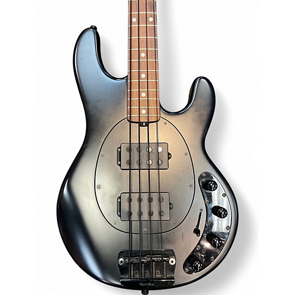 Used Ernie Ball Music Man Stingray Stealth 4 String HH Black Electric Bass Guitar