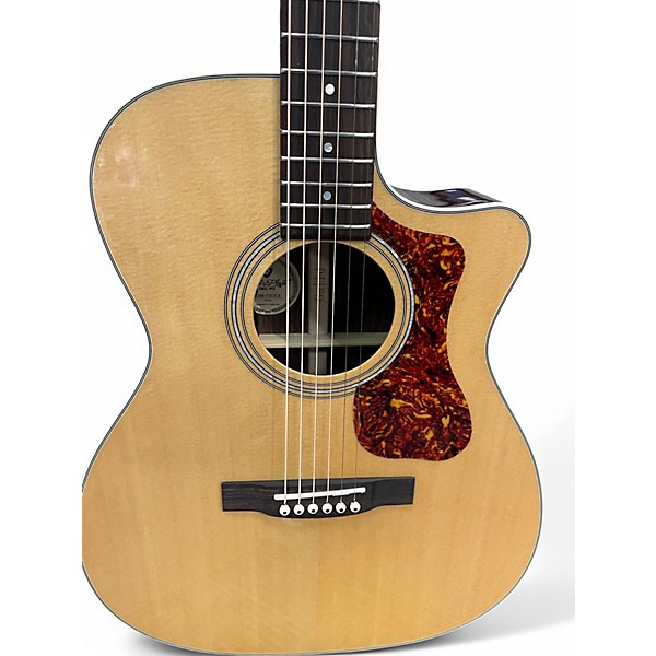 Used Guild OM 150CE Natural Acoustic Electric Guitar