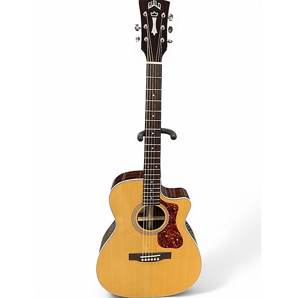 Used Guild OM 150CE Natural Acoustic Electric Guitar
