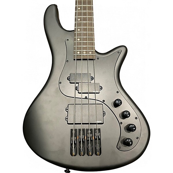 Used Schecter Guitar Research Stealth-4 matte black Electric Bass Guitar
