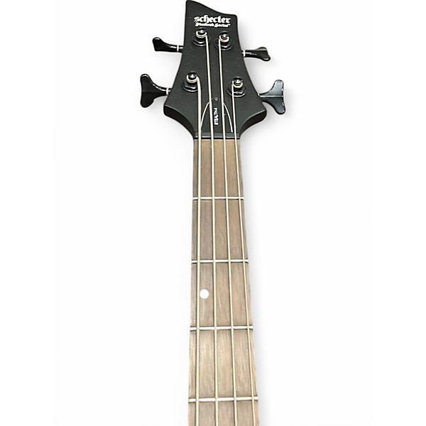Used Schecter Guitar Research Stealth-4 matte black Electric Bass Guitar