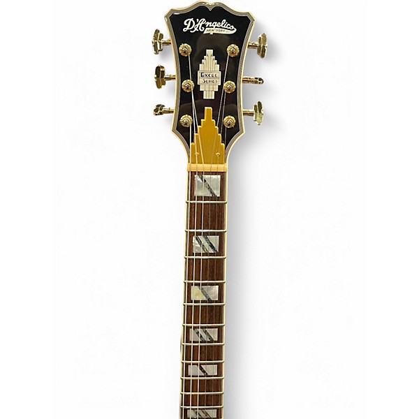 Used D'Angelico EXCEL DC 2 Tone Sunburst Hollow Body Electric Guitar