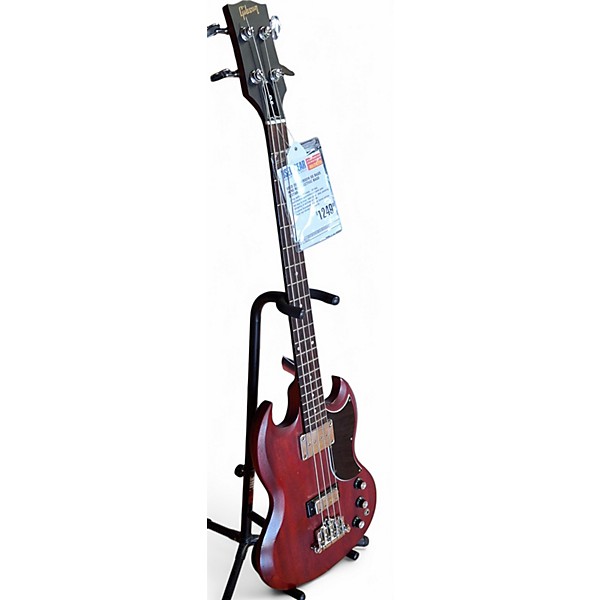 Used 2015 Gibson SG Bass Wine Red Electric Bass Guitar