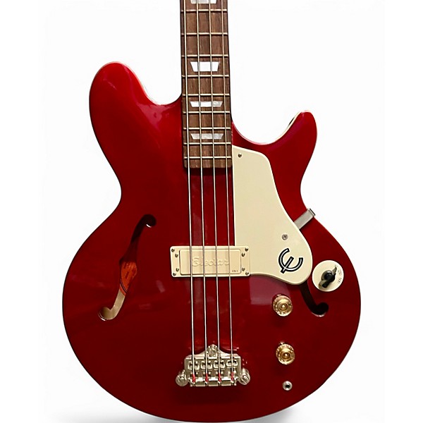 Used Epiphone Jack Casady Signature Red Electric Bass Guitar