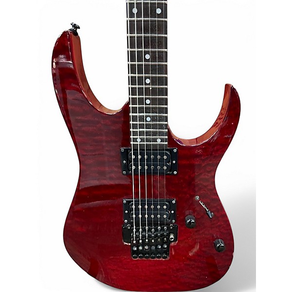 Used Ibanez RG320QS Dark Cherry Burst Solid Body Electric Guitar