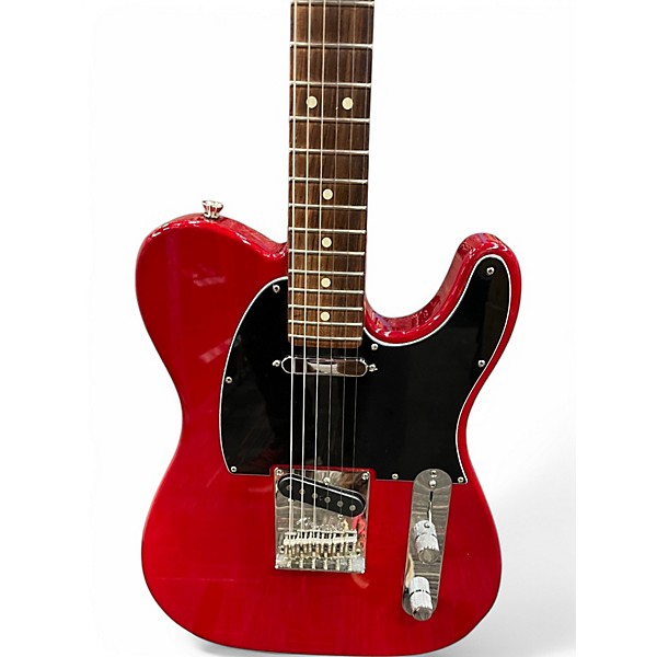 Used 2016 Fender American Deluxe Telecaster Crimson Red Trans Solid Body Electric Guitar
