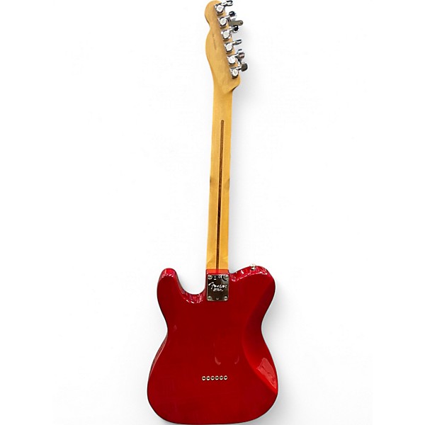 Used 2016 Fender American Deluxe Telecaster Crimson Red Trans Solid Body Electric Guitar