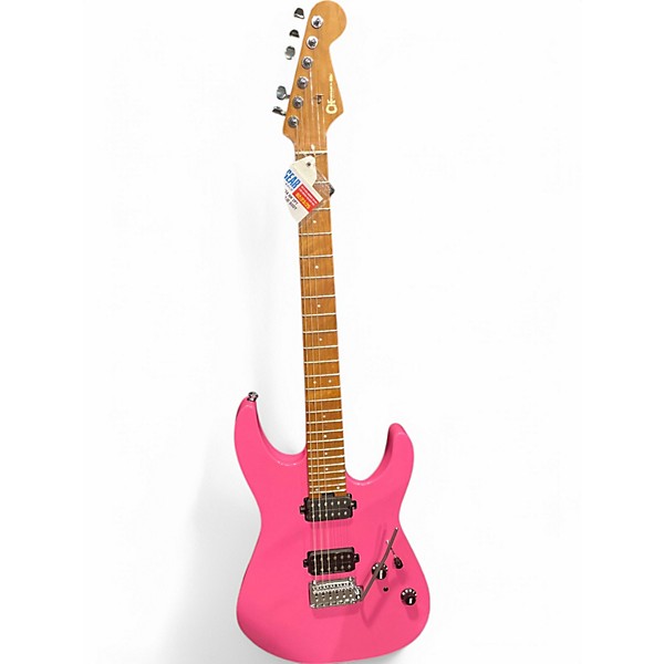 Used Charvel DK24 HH 2PT Bubblegum Pink Solid Body Electric Guitar