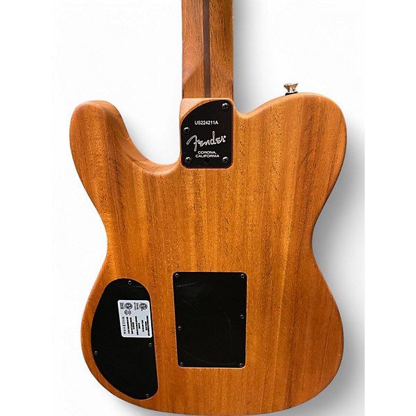 Used Fender American Acoustasonic Telecaster Natural Acoustic Electric Guitar
