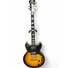 Used D'Angelico DELUXE BRIGHTON Vintage Sunburst Solid Body Electric Guitar