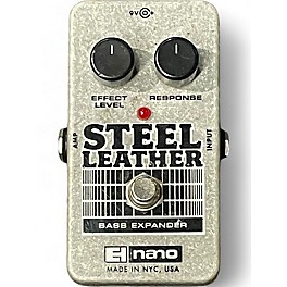 Used Electro-Harmonix Steel Leather Nano Bass Expander Bass Effect Pedal