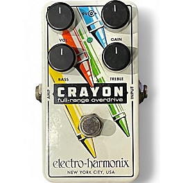 Used Electro-Harmonix Crayon Full Range Overdrive Effect Pedal
