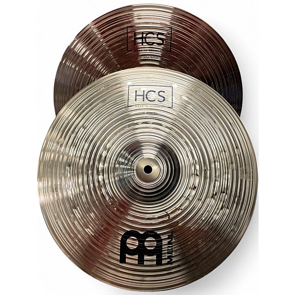 Used MEINL 14in HCS Hi Hat Pair Cymbal