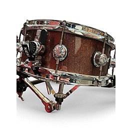 Used 2020s Natal Drums 14in Maple original PURPLE PINK SPARKLE Drum