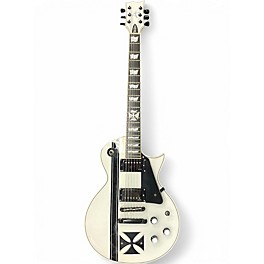 Used ESP LTD James Hetfield Signature Iron Cross White Solid Body Electric Guitar