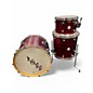 Used DW 3 Piece Design Series Crimson Satin Metallic Drum Kit thumbnail