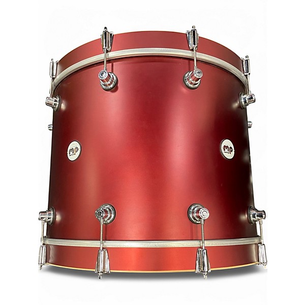 Used DW 3 Piece Design Series Crimson Satin Metallic Drum Kit
