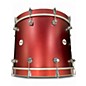 Used DW 3 Piece Design Series Crimson Satin Metallic Drum Kit