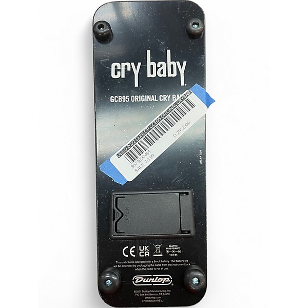 Used 2022 Dunlop GCB95 Original Crybaby Wah Effect Pedal