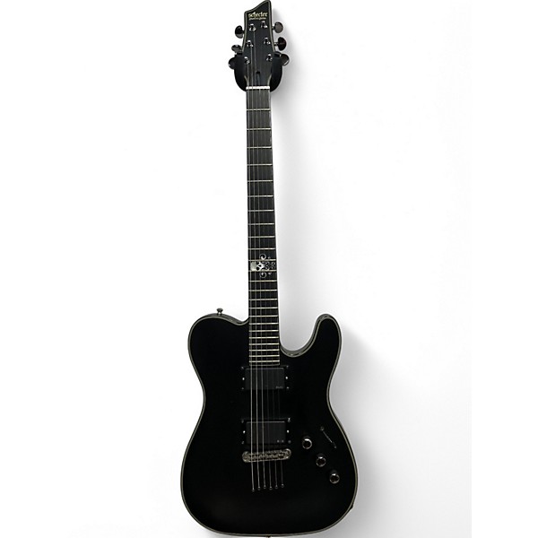 Used Schecter Guitar Research Blackjack SLS PT CUSTOM ACTIVE Black Solid Body Electric Guitar