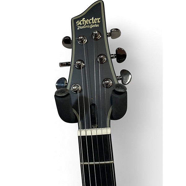 Used Schecter Guitar Research Blackjack SLS PT CUSTOM ACTIVE Black Solid Body Electric Guitar