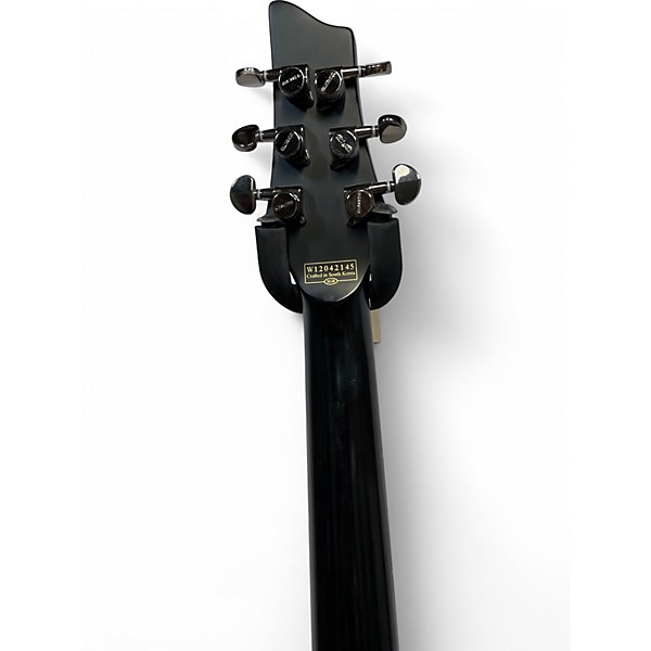 Used Schecter Guitar Research Blackjack SLS PT CUSTOM ACTIVE Black Solid Body Electric Guitar