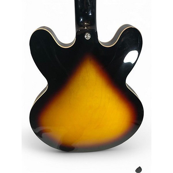 Used Epiphone DOT VS 3 Tone Sunburst Hollow Body Electric Guitar