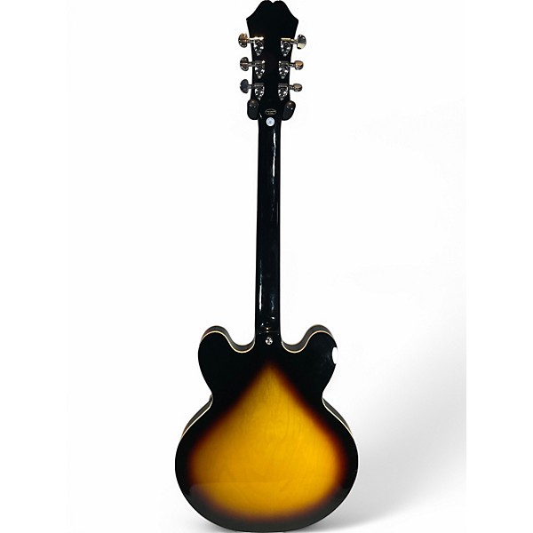 Used Epiphone DOT VS 3 Tone Sunburst Hollow Body Electric Guitar