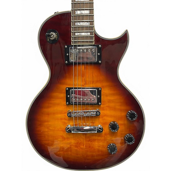 Used Prestige LP Quilted Sunburst Solid Body Electric Guitar
