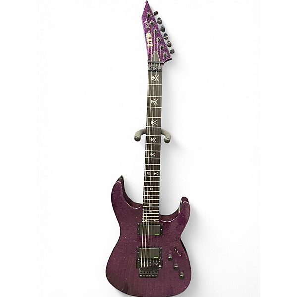 Used ESP LTD KH-602  Purple Sparkle Solid Body Electric Guitar