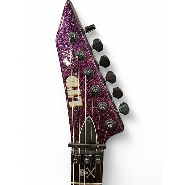 Used ESP LTD KH-602  Purple Sparkle Solid Body Electric Guitar
